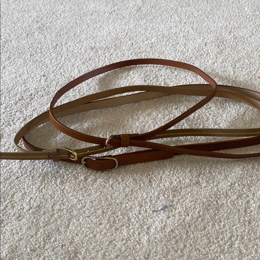 Stylish Brown and Tan Leather Belts